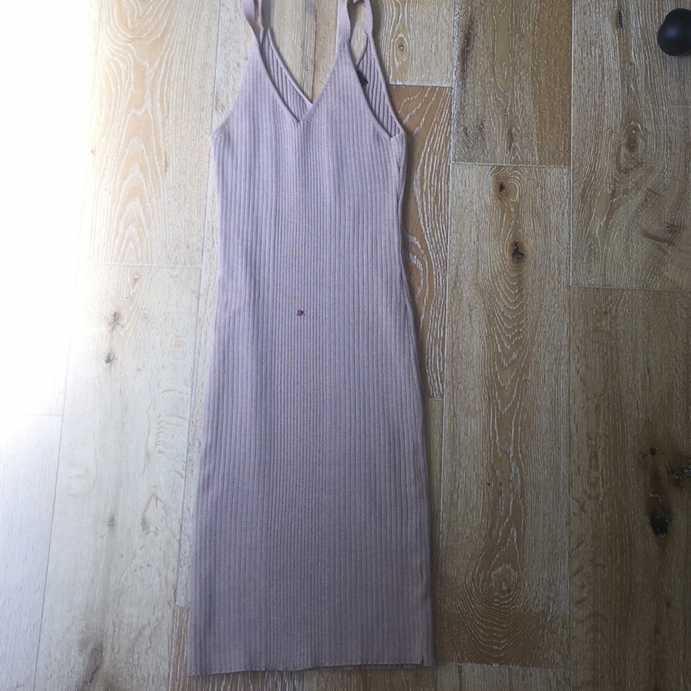 Reformation ribbed tank dress